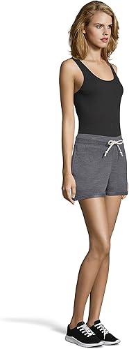 Miniatura 3 de Hanes Womens Hanes Luxe Collection Lightweight Fleece Short With Pockets