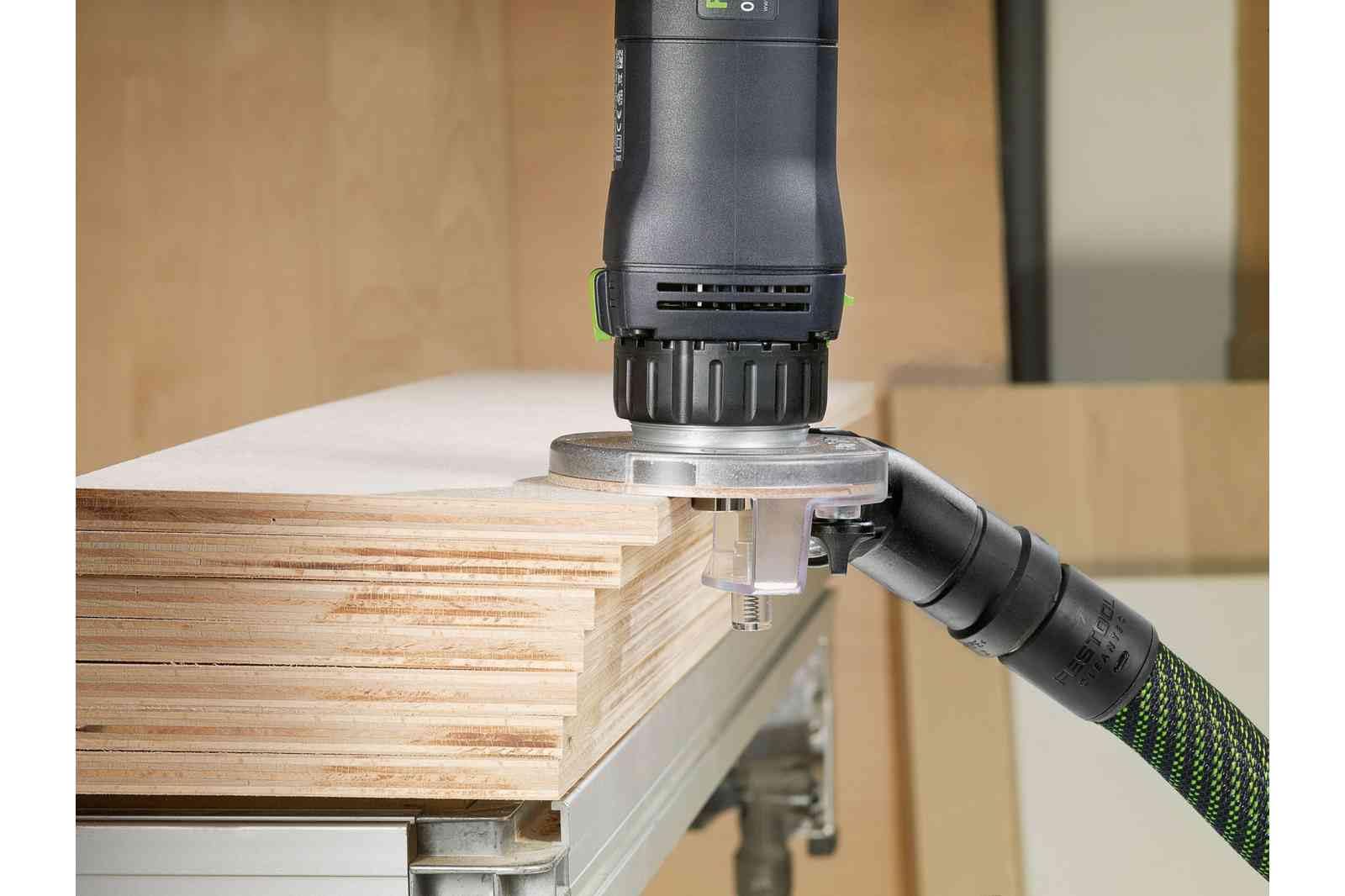Festool Fresadora de Canto OFK 500 Q-Plus R3 con Systainer | Ajuste de profundidad 1/10 mm - cambio rápido de fresa - incluye fresa HW R3 y Systainer SYS3 M 187