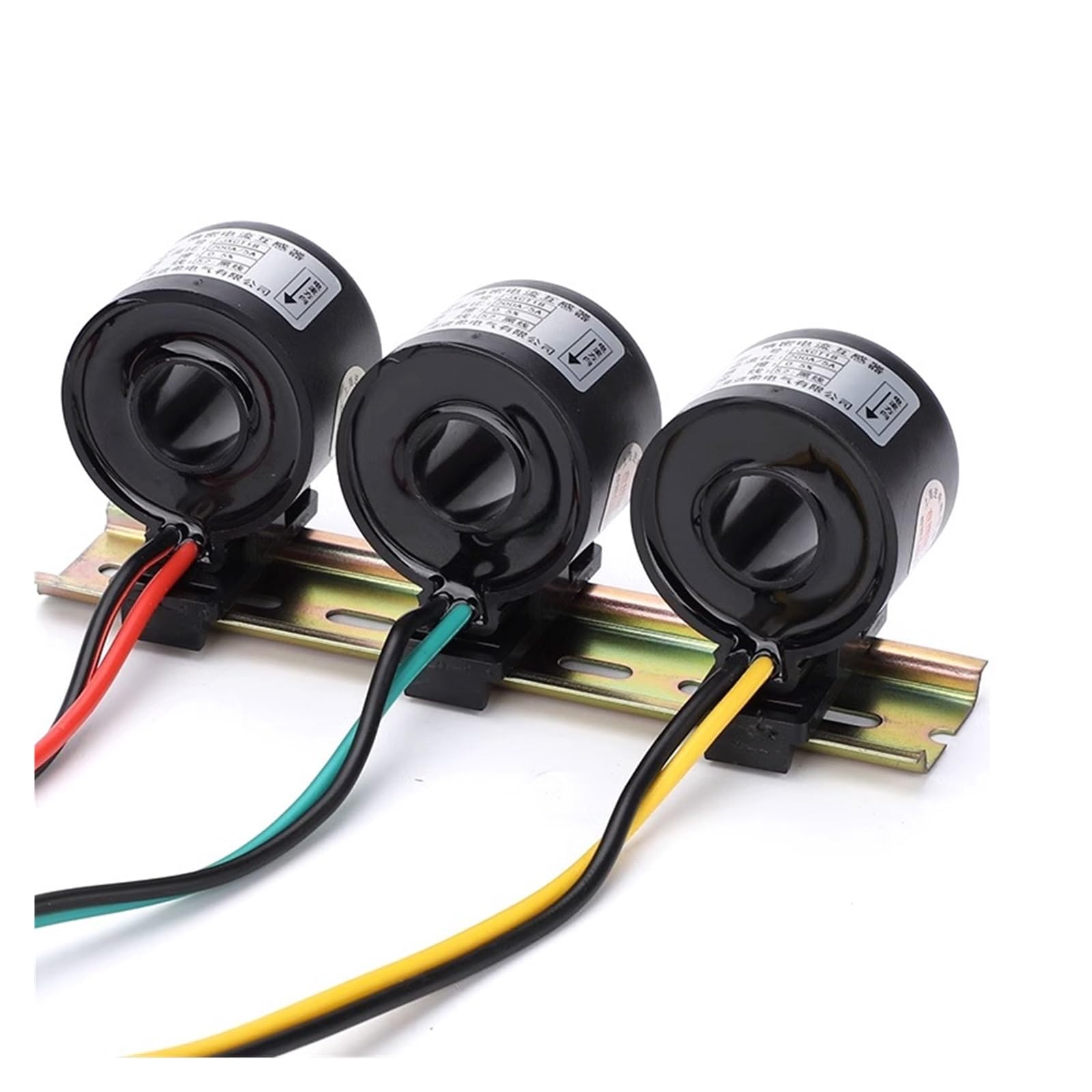 CLEUFWKO 3PCS Miniature Current Transformer Mini Rail Type Electric Meter Three-Phase Waterproof 0.5 Class(150A(5A) 3PCS)