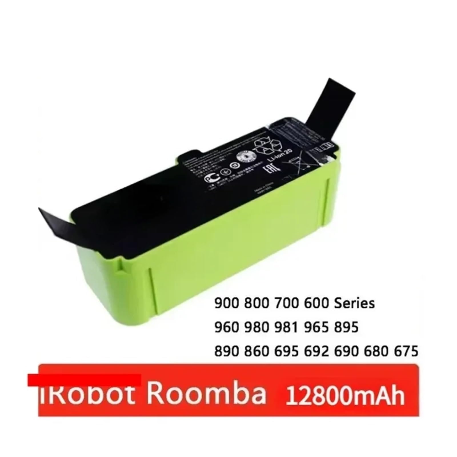 Amazon | IRobot Roomba バッテリーと互換性あり、14.4V 12800mAh