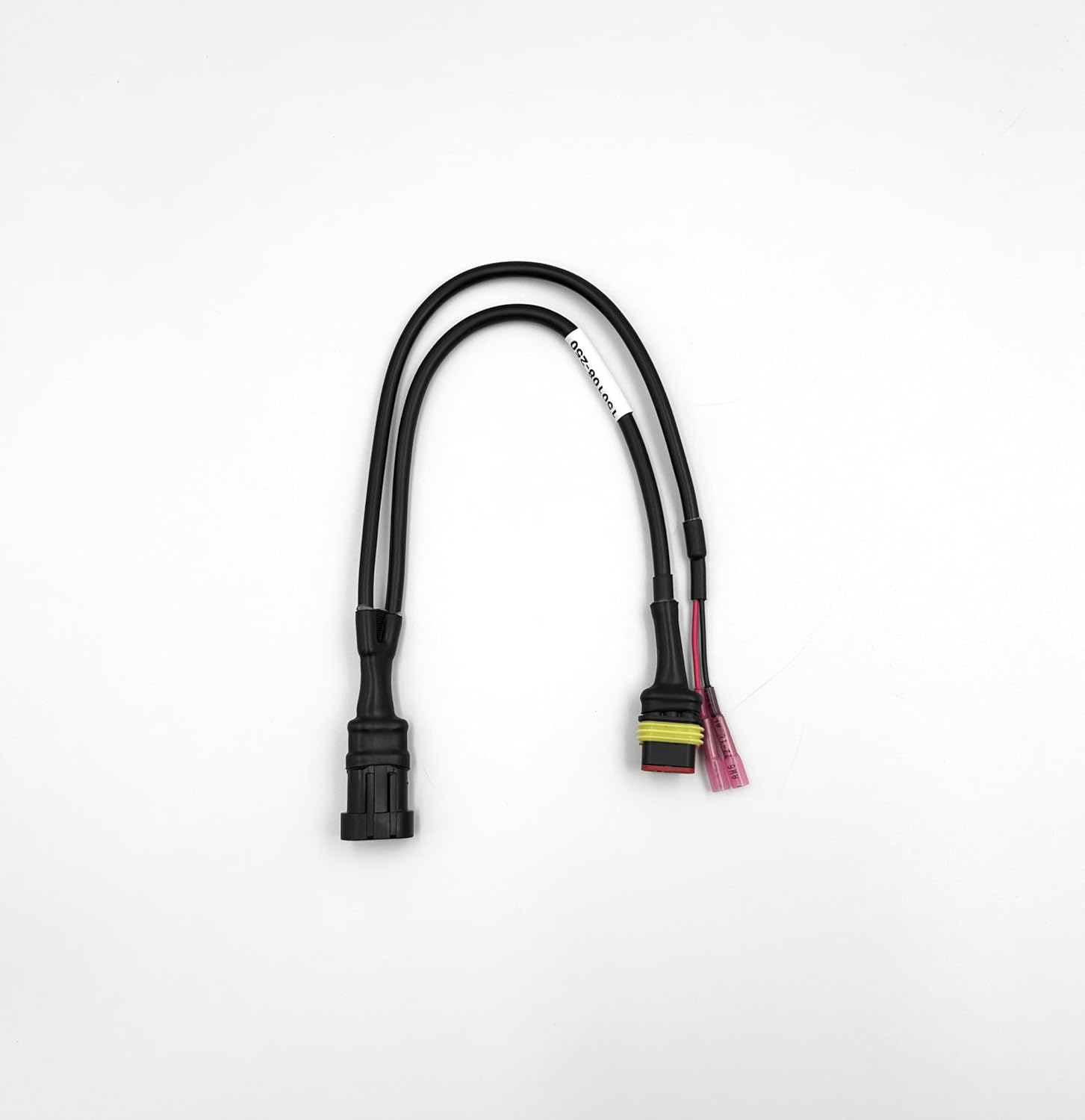 3-Pin SuperSeal Splitter Harness – Waterproof SuperSeal Female to Male Y-Cable with Dual Female Quick-Connect Terminals for Automotive Sensors & Lighting