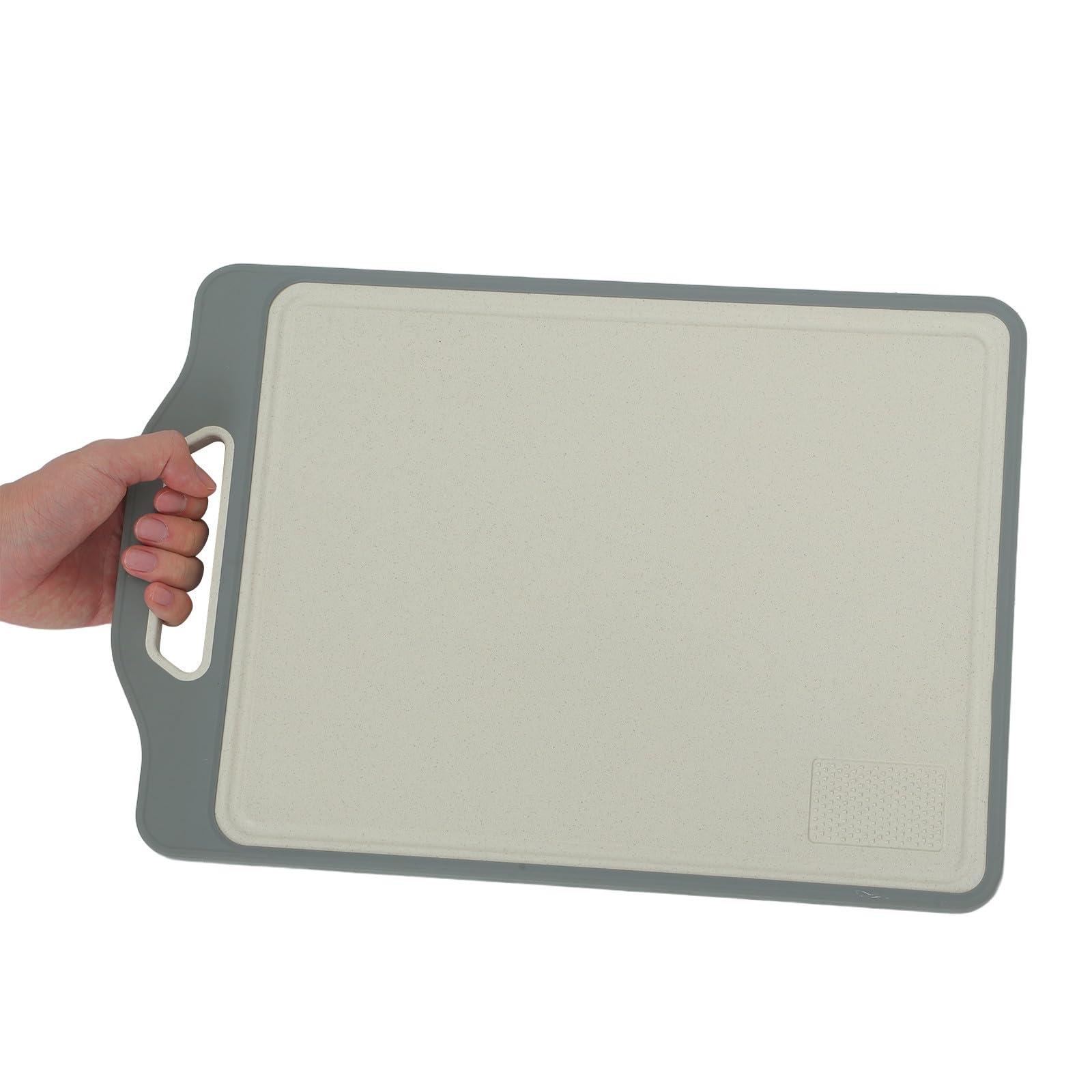 Tagliere Doppia Faccia in Acciaio Inox e 40x28 Cm