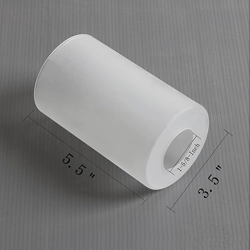 Miniatura 3 de Pantalla de lámpara de vidrio esmerilado transparente, globo de repuesto para accesorios de vidrio o pantalla con apertura de ajuste de 1-58