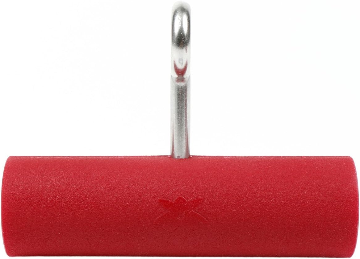 Atomik Climbing Holds 2 inch Horizontal Hanging Pipes Set of 2 in Red for Grip and Strength Training As seen on American Ninja Warrior