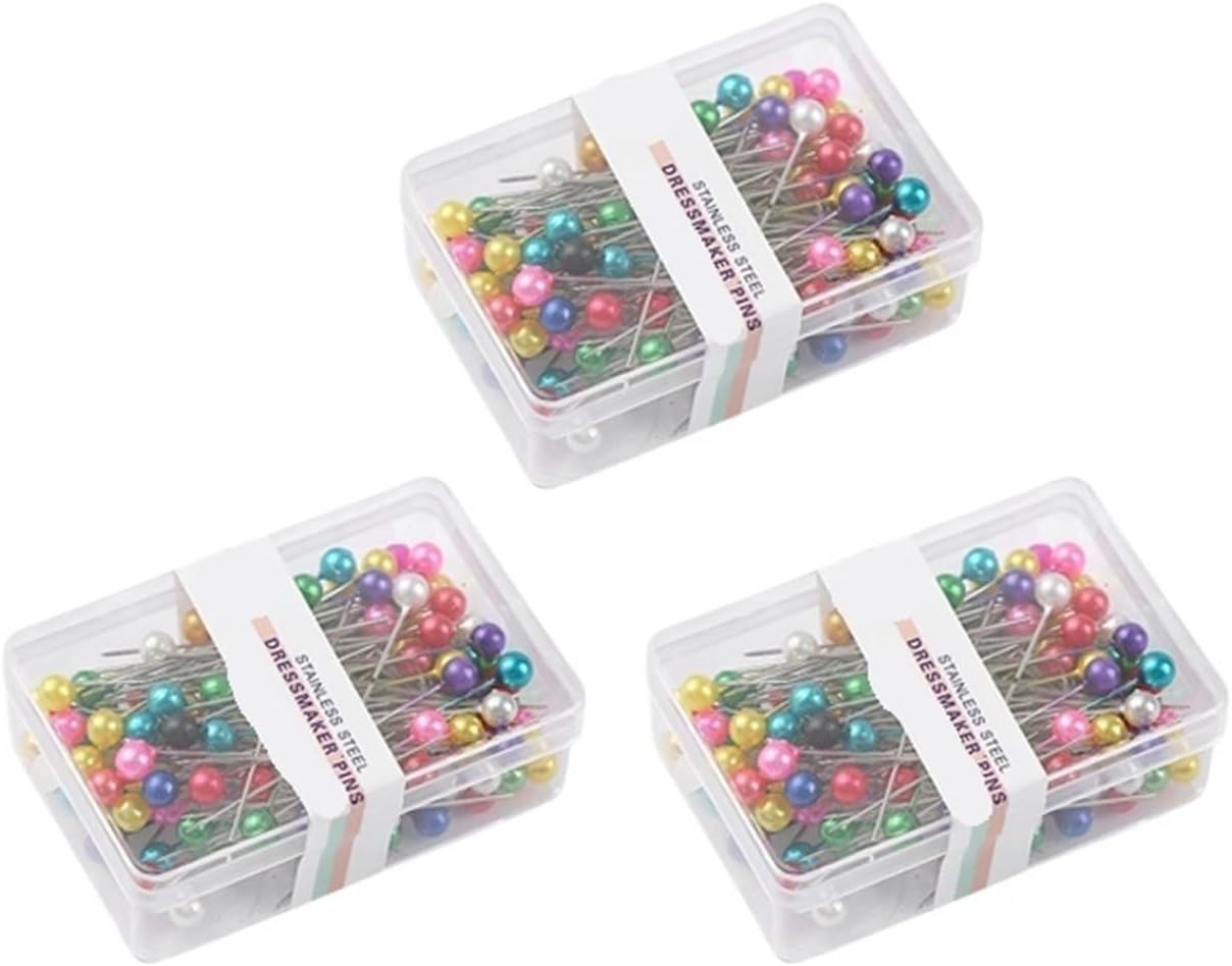 100pcs Sewing Pins for Fabric with Straight Pin Positioning Needle Household Craft Tools Jewelry DIY(100pcs Golden)