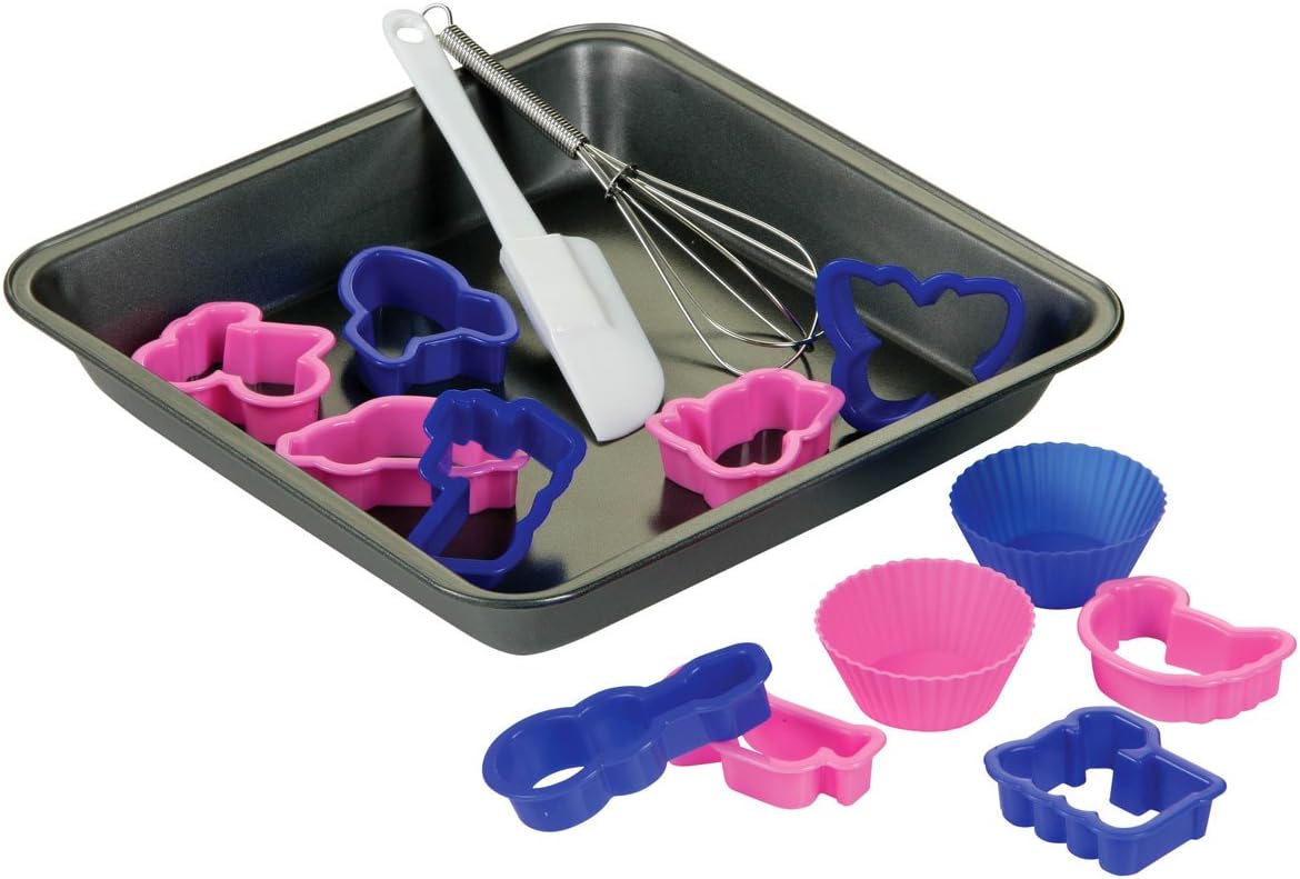 Children's Bakeware Set 15 Piece, Whisk Spatula Cases