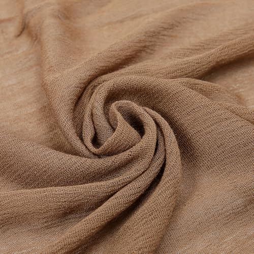 Crinkle Hijabs Scarf Solid Viscose Headscarf Wraps Muslim Women Hijab Islamic Turban Headbands4