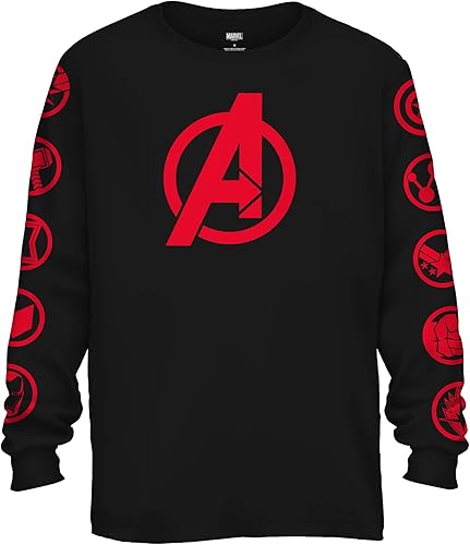 Marvel Avengers Endgame Logo Symbol Captain America Graphic Camiseta de manga larga