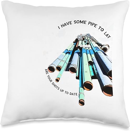 Laying Some Dirty Pipe - Almohada de plumón, 16 x 16 pulgadas, multicolor