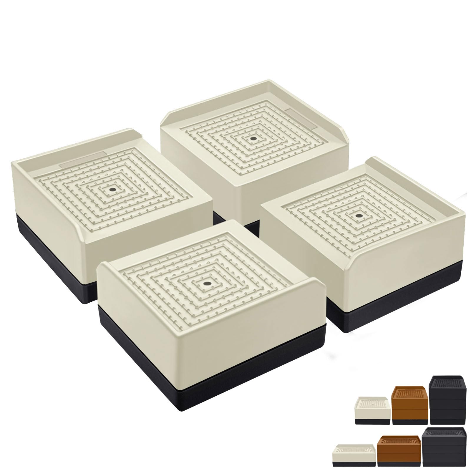Waterproof Riser Block Snapklik.com : ANNKUT Bed Lifts Risers 1.5 Inch, Square Adjustable ...