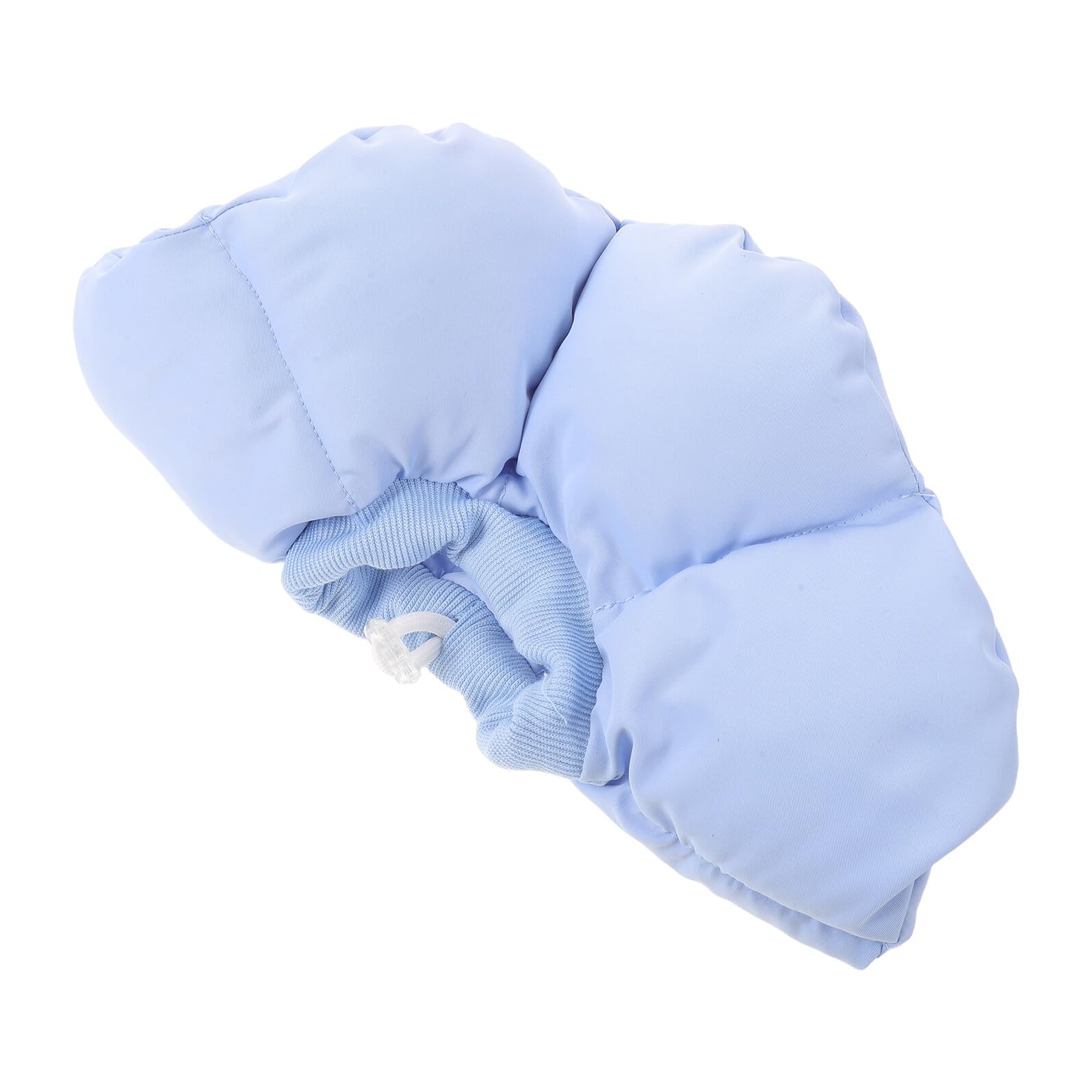 Cône élisabéthain souple pour chien M bleu ajustable et imperméable anti-léchage