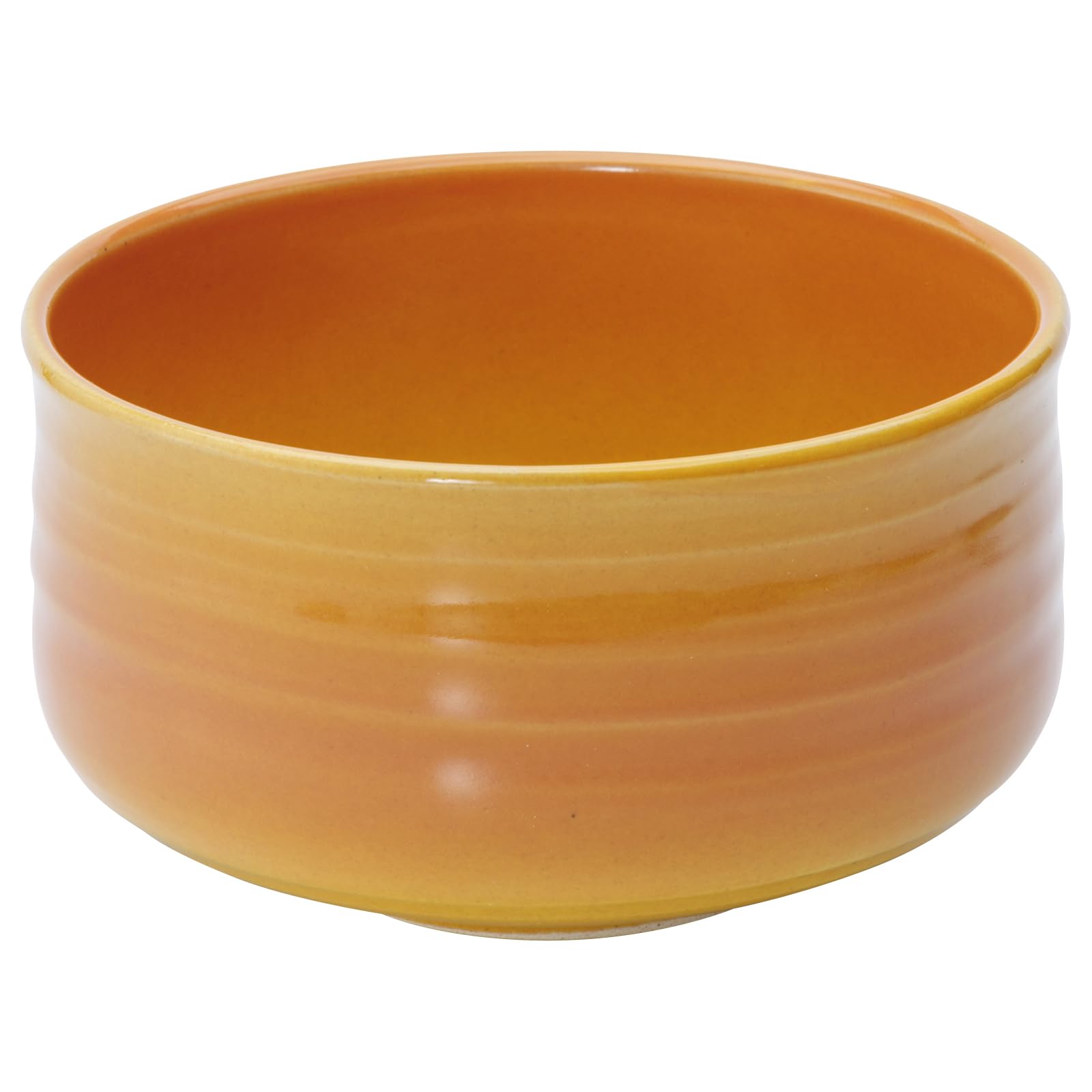 Amazon｜波佐見焼 抹茶碗 オレンジ吹き 直径約12×高さ約7cm 日常使い