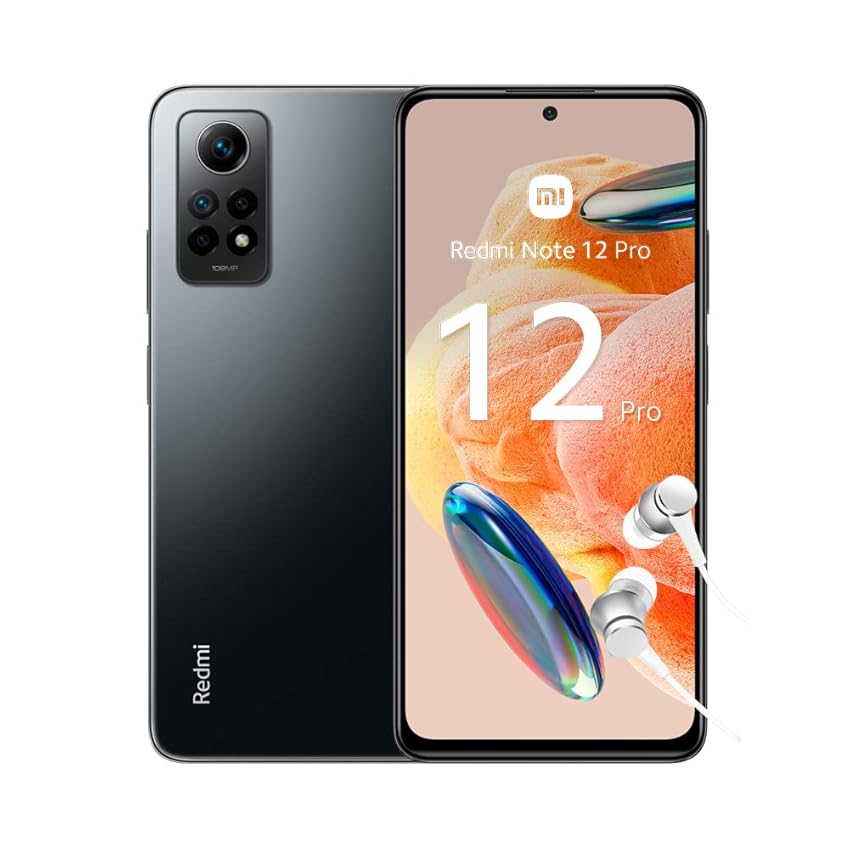 Immagine del prodotto Redmi Note 12 Pro- 120Hz AMOLED display,Snapdragon 732G Octa-core processor, 67W 5000mAh, 6+128GB, Graphite Gray