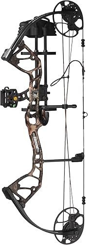 Bear Archery Royale - Paquete de arco compuesto listo para cazar para adultos y jóvenes, longitud de estiramiento de 12 a 27 pulgadas, peso de 5 a