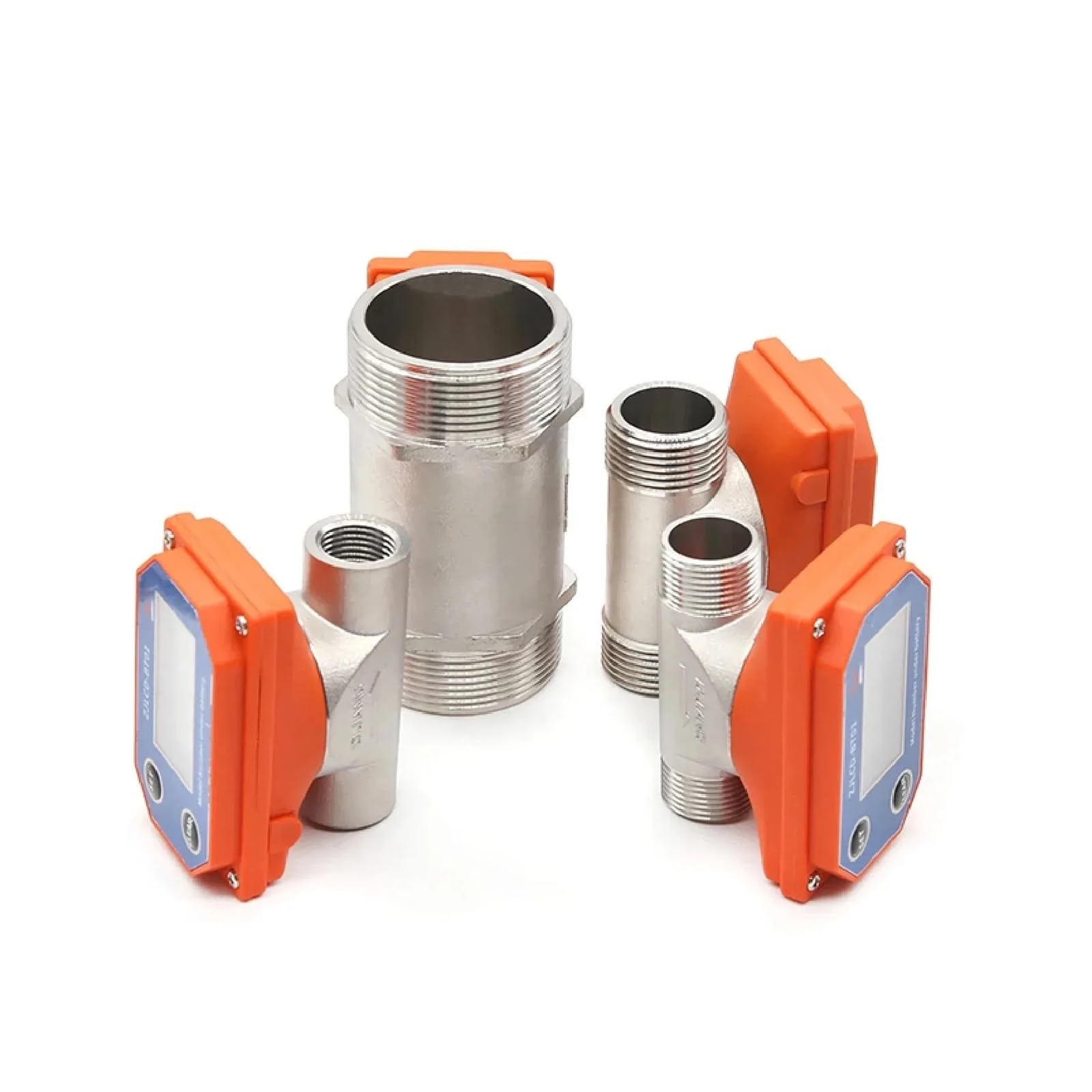 JVDDI Intelligent Digital Flow Meter High Precision Stainless Steel Flowmeter LCD Display Water Sensor For Farm Garden Irrigation(DN40)