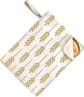 手作りパン用の 繰り返し使える エコなブレッドバッグ パン保存袋 ホームベーカリー対応商品,大容量で繰り返し利用可能な食品サック - キッチンのミツロウのブレッドキーパーであり保存バッグである - ベーカリー、アウトドア、ピクニック、ランチパッキング、食料品の買い物、キャンピングカー旅行など、多彩なシーンでご活用いただけます。洗って何度も再使用可能なエコアイテムです。お手