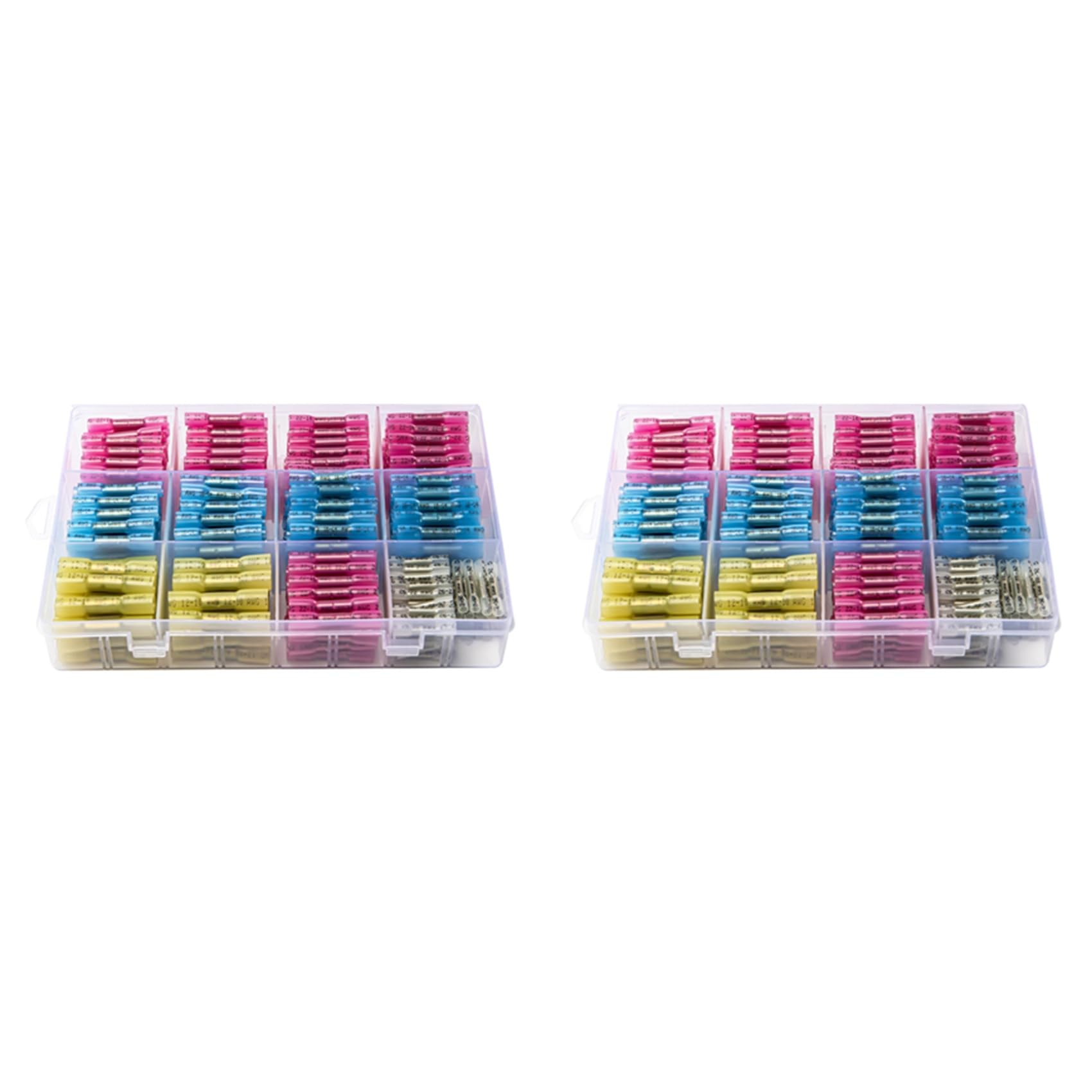 Ctrlzs 700Pcs Heat Shrink Butt Connectors, Marine Grade Waterproof Wire Connectors Kit,Crimp Connectors For Vehicle, Boat Truck