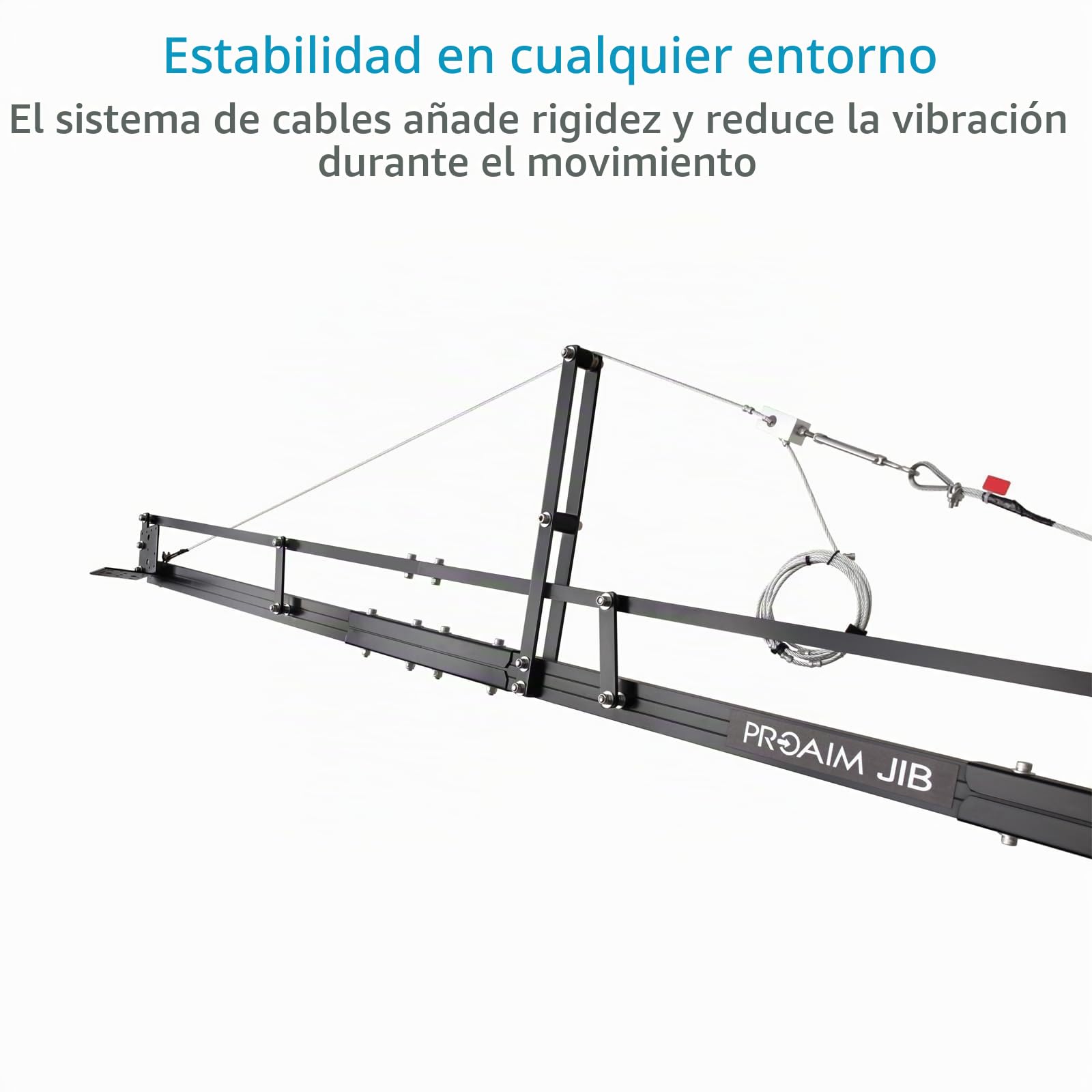 Brazo de grúa para cámara PROAIM de 18 pies para cardanes de 3 Ejes, Cabezales panorámicos, inclinables y fluidos. para cámaras DSLR de hasta 8 kg (P-18)