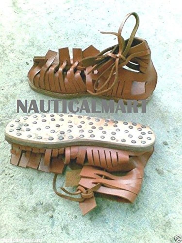 NauticalMart Roman Soldier Sandel LEGIONAIRE Centurion Gladiator Brown Leather