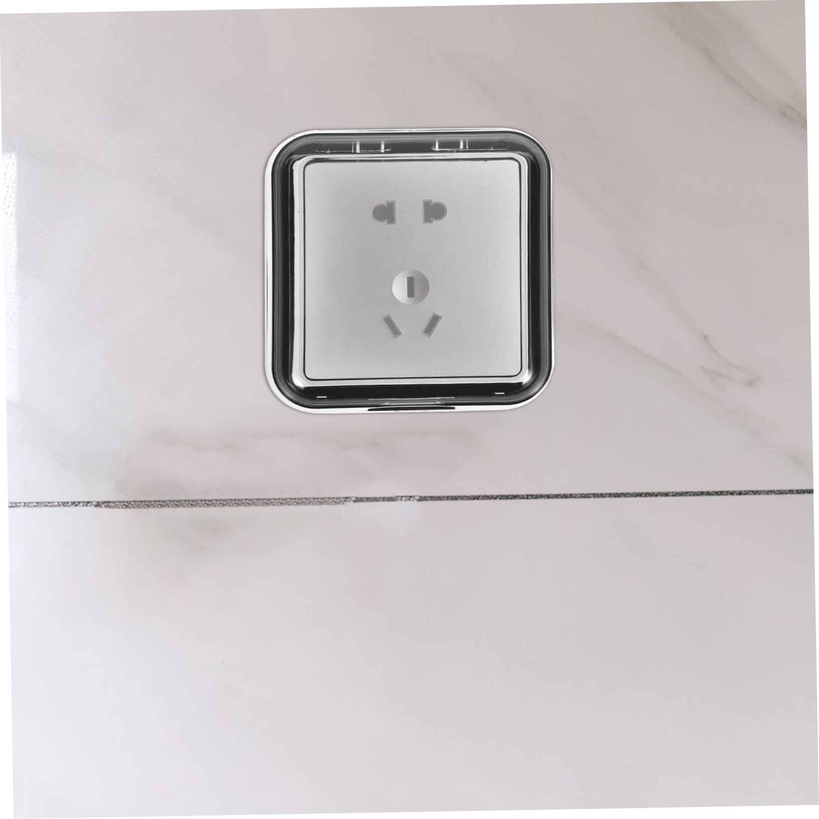 HOMSFOU 8piezas Cubierta Para Enchufes Autoadhesiva De Protección Para Salidas De Agua Baños y Cocinas Para Uso Interior y Exterior