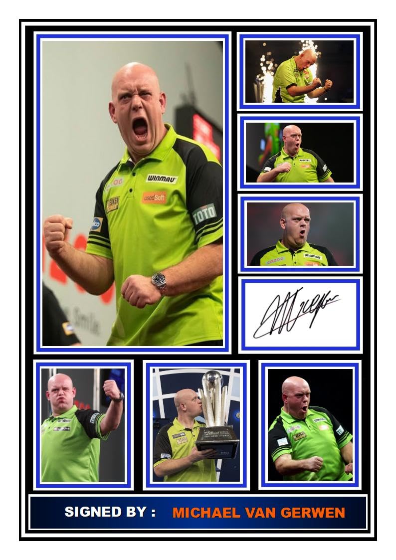 (507) Michael Van Gerwen Darts Legend Signed A4 Photograph (21 X 297 CM) Art Work Wall Art Display Great Gift Idea (REPRINT) #####