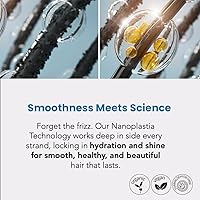 Vista 3 de I Belli Capelli Torrano - Kit de queratina para alisar el cabello en 1 paso (16.9 fl oz) + máscara de aceite de argán (8.82 oz)-Nanoplastia Keratina