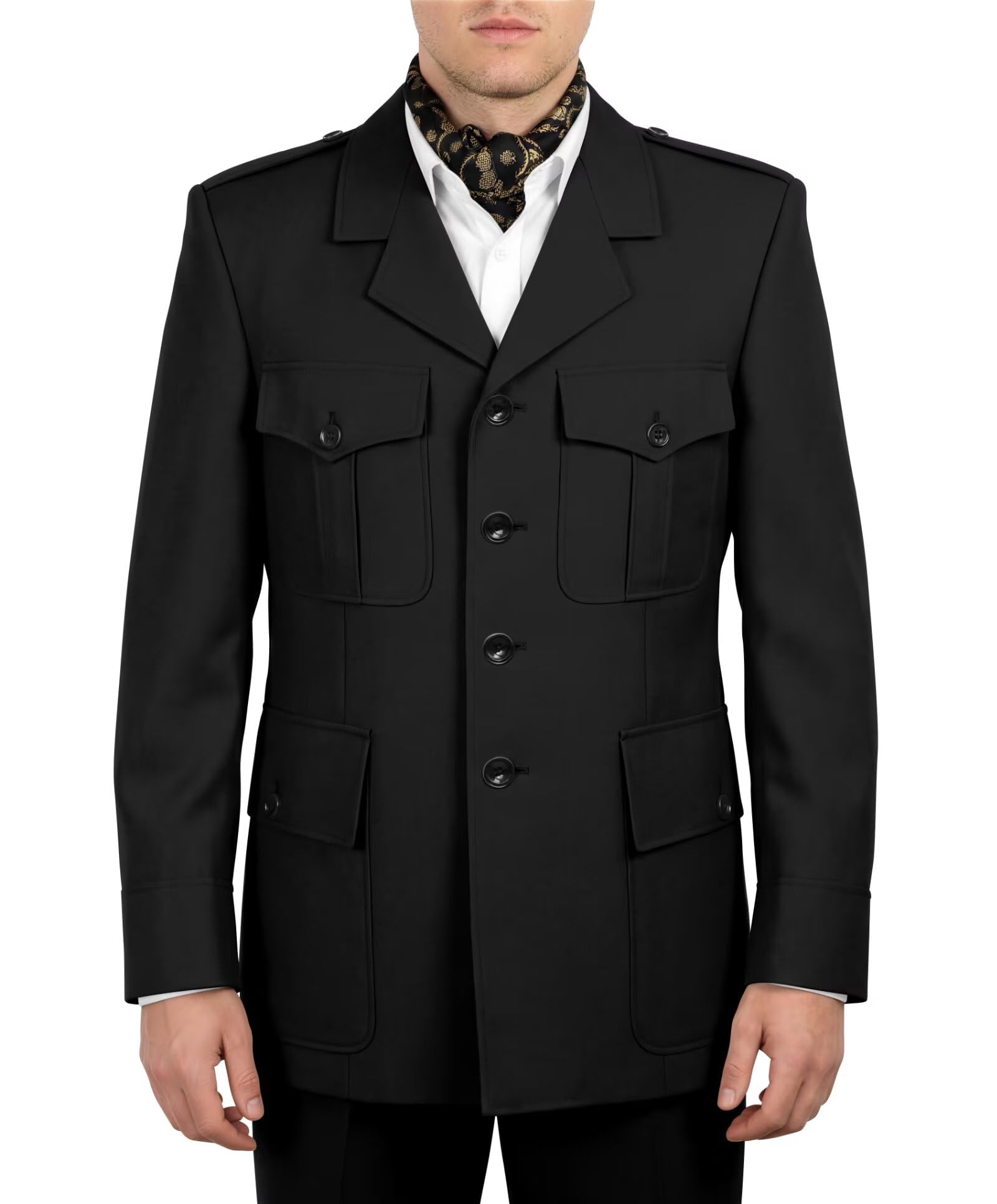 2 Piece Safari Suit for Men Suits Boat Captain Inspired Costume for Man Navy Sailor Outfit Nautical Uniform