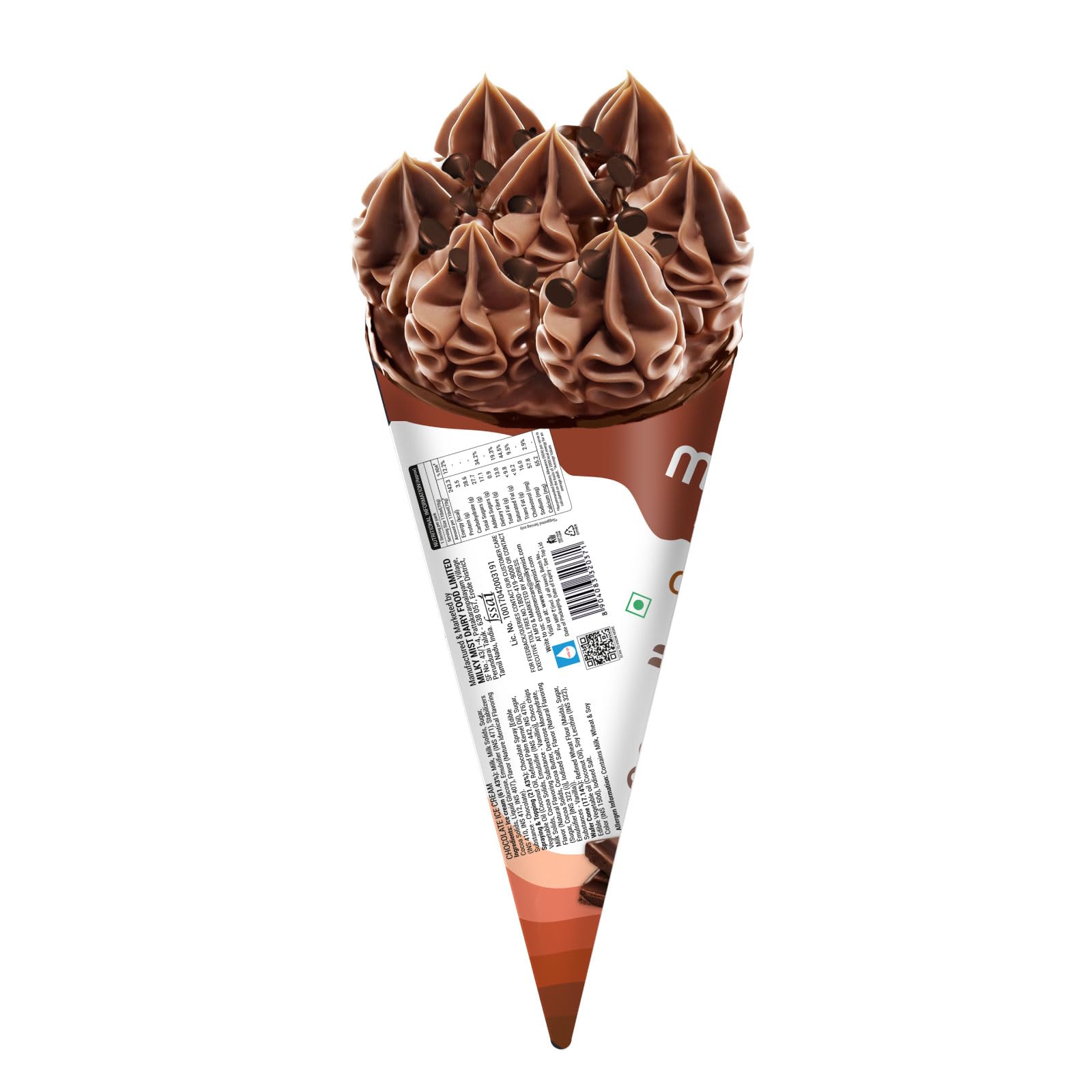 MILKYMIST CHOCOLATE CAPELLA CONE 110 ML : Amazon.in: Grocery