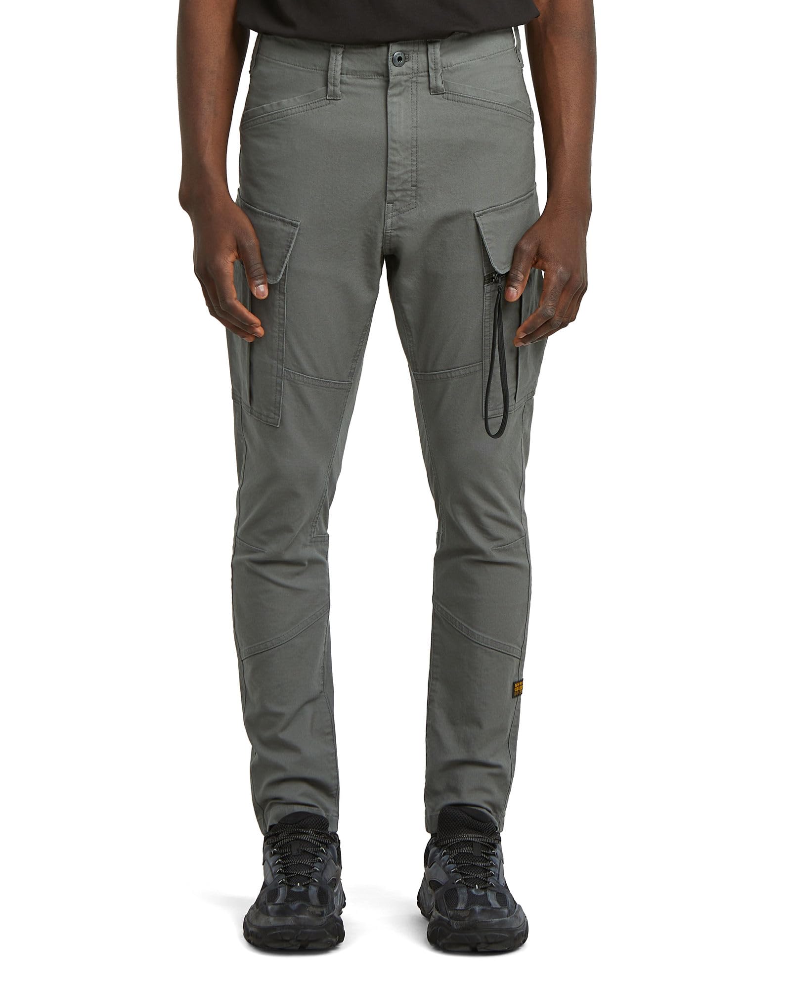 Raw Men's Zip Pocket 3D Skinny Cargo Pants