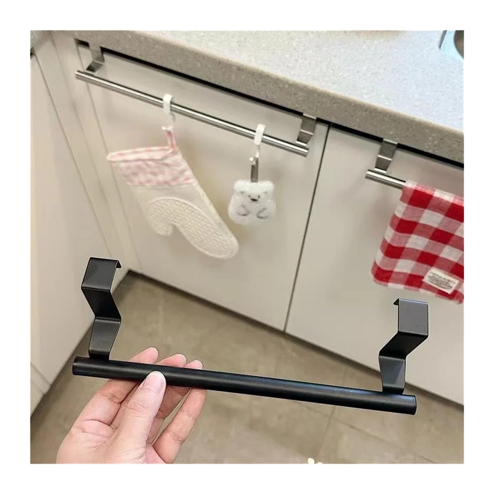 Paquete de 1 toallero for Colocar sobre la Puerta for baño y Cocina