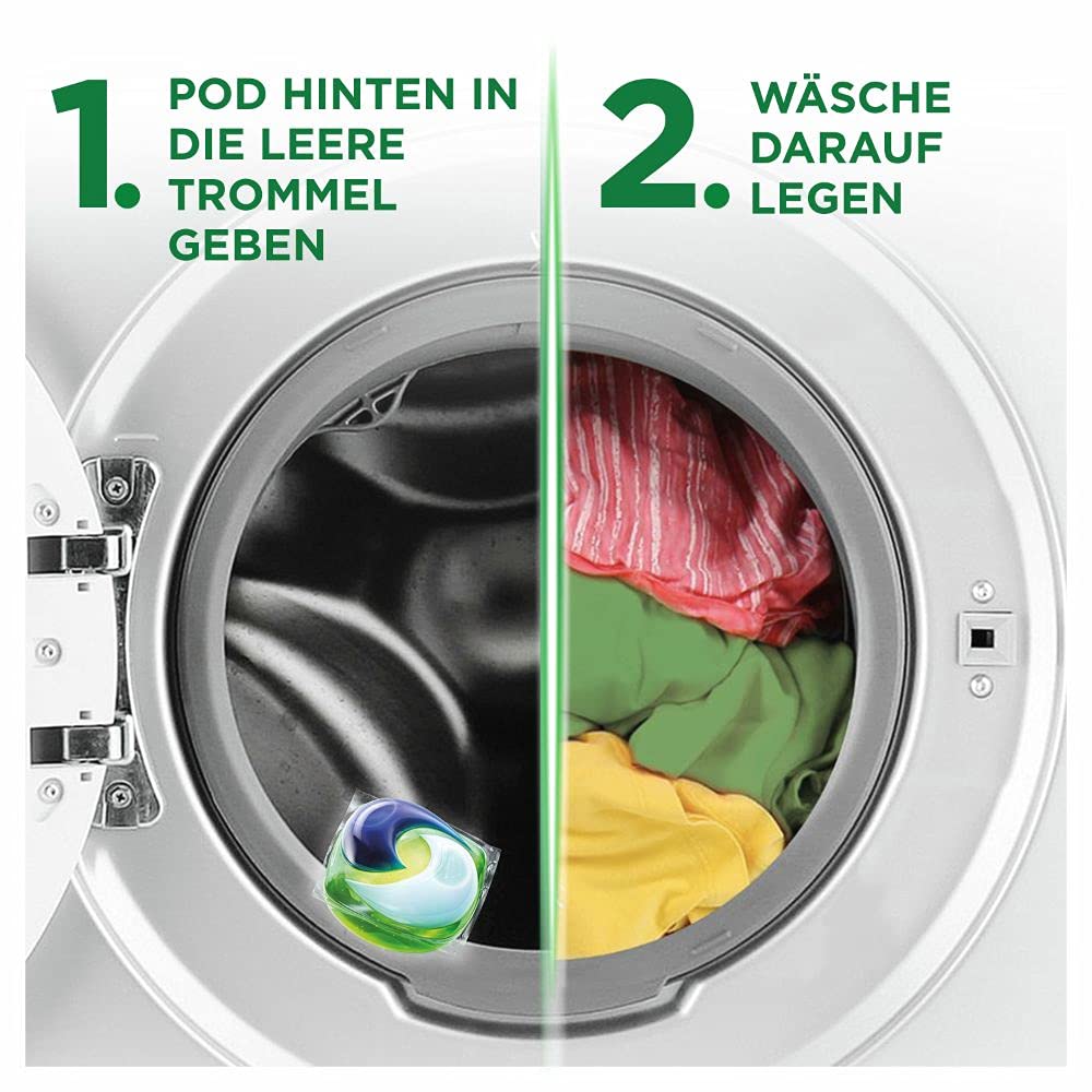 Ariel Waschmittel Pods All-in-1, 98 Waschladungen (2 x 49) Universal Frischer Wäscheduft und strahlende Reinheit