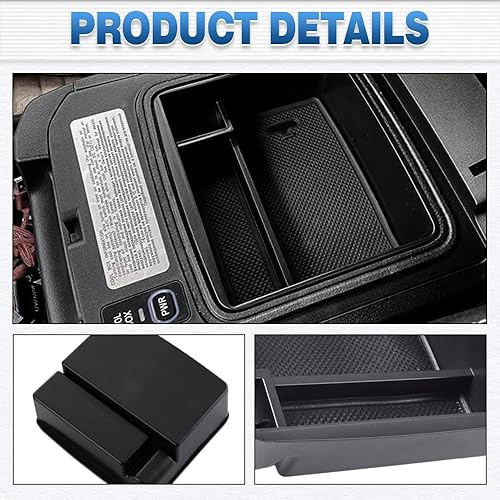 Miniatura 3 de Bandeja organizadora central, caja de almacenamiento para reposabrazos de consola central de automóvil, compatible con Toyota, compatible con Lexus