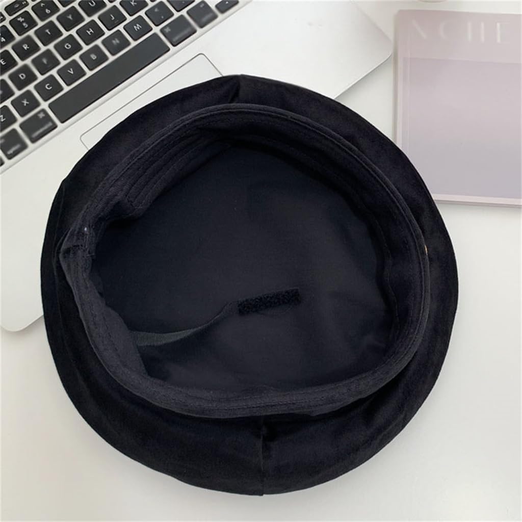 Black Beret Female Spring and Octagonal Hat Children's Models Fall and Winter