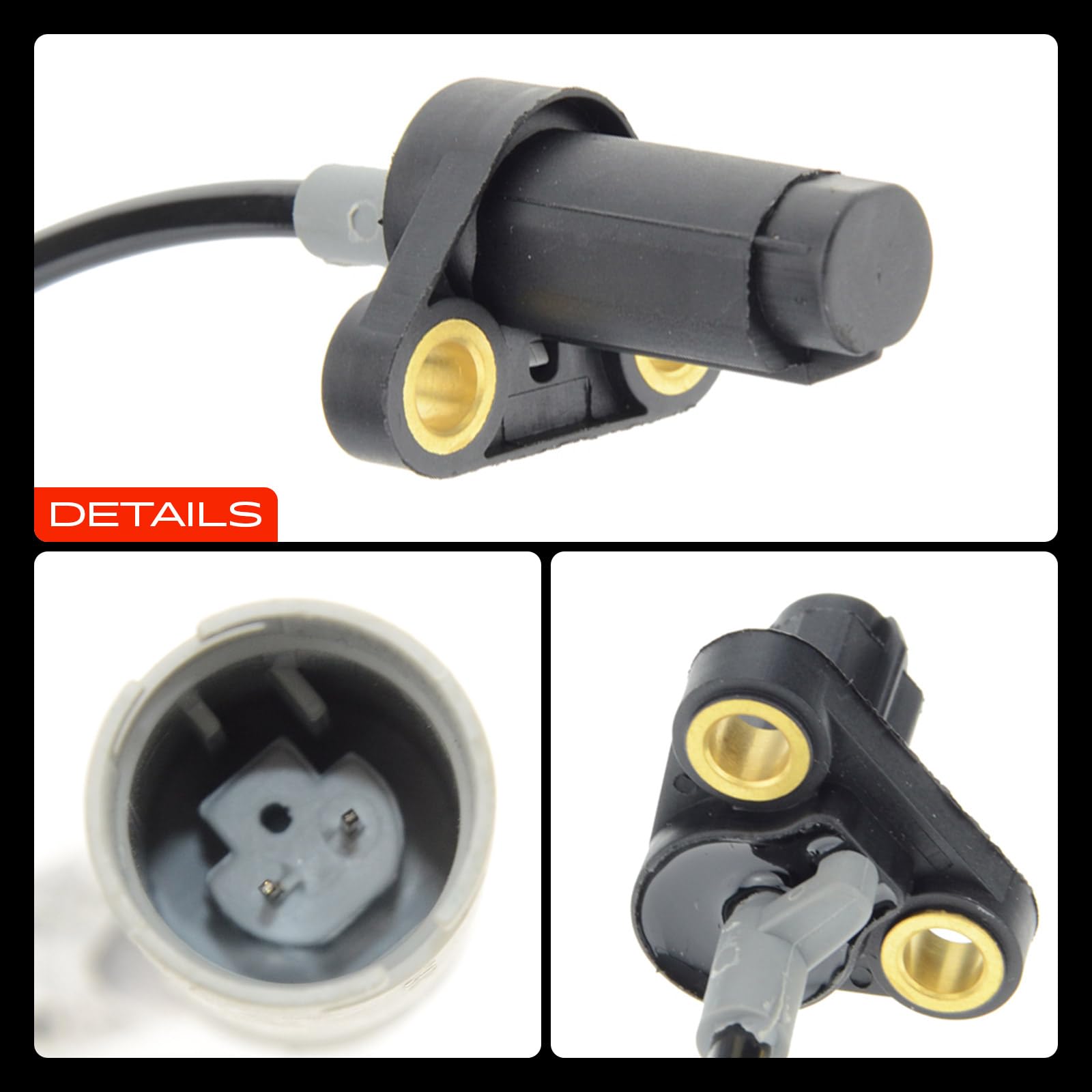 Frankberg Sensore Velocità Ruota ABS Sensore ABS ABS Speed Sensore Compatibile con Serie 5 E39 520i 523i 525tds 525td 528i 535i 540i Serie 5 Touring E39 523i 525tds 528i 540i Replace# 34521182159