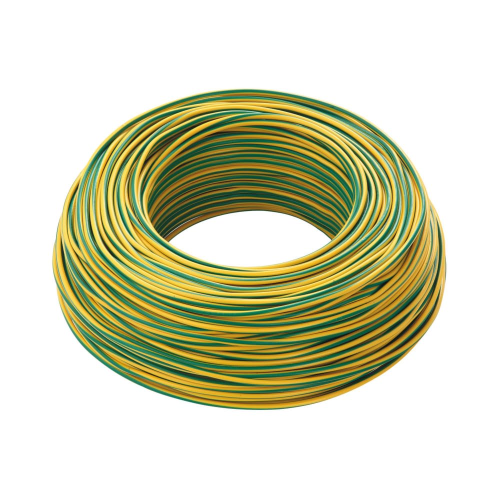 FILO CAVO ELETTRICO UNIPOLARE 1x6 MMQ 6 FS17 CORDINA giallo/verde VARIE MISURE (25 Metri)