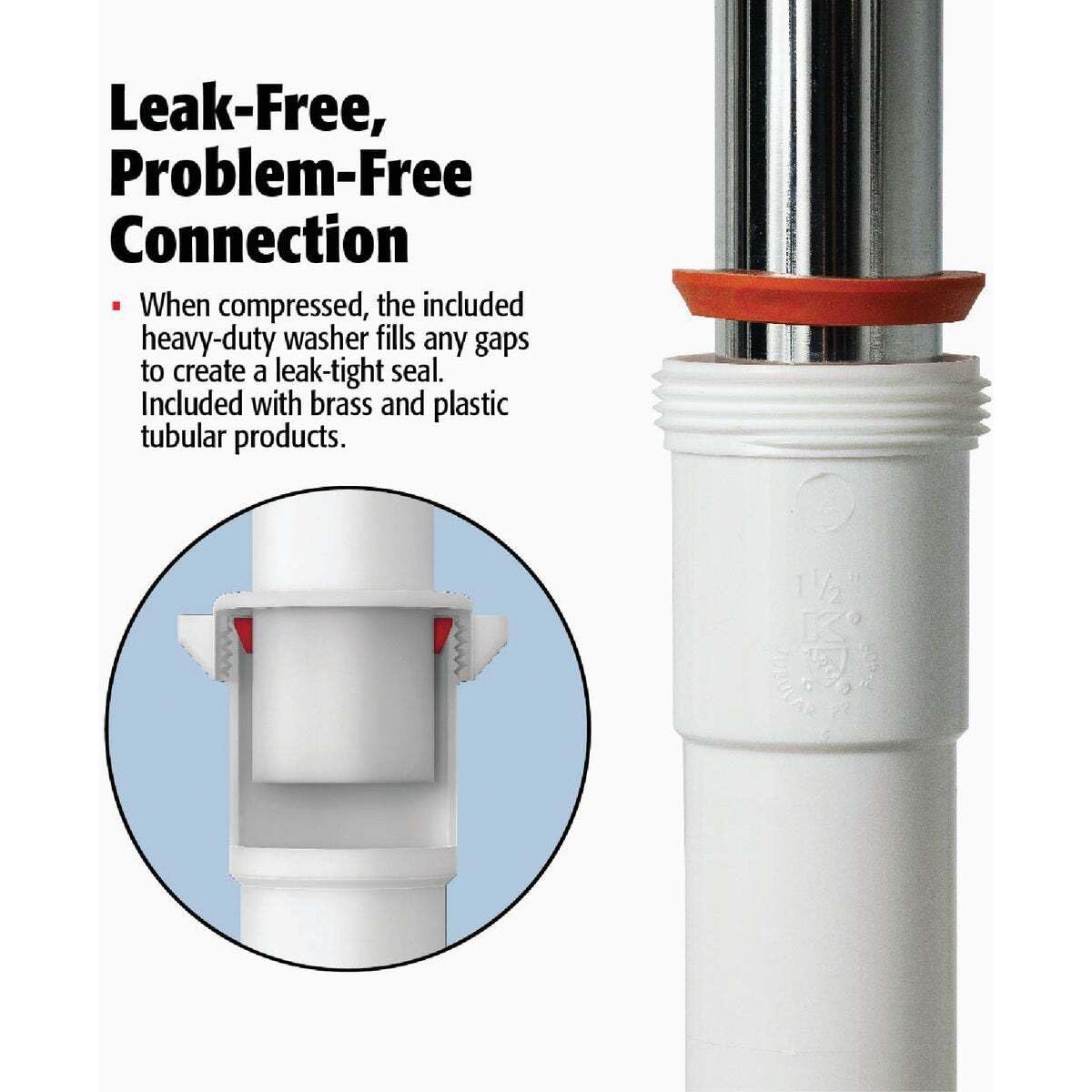 Plumb Pak P-Trap Kit - 1.5" or 1.25" -3