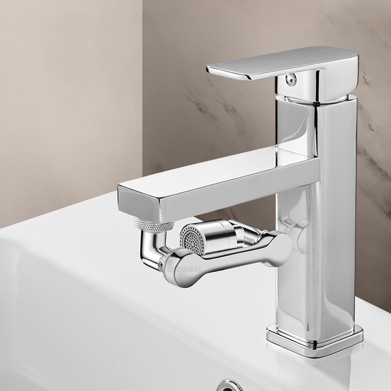 Rubinetto Rotante, Prolunga for Rubinetto da Cucina, Accessori for Bagno, con 2 modalità di Flusso dell'Acqua