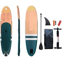 Surfboard Inflatable Stand Up Surfboard Paddle Board Ultralight Paddle Board with Accessories Fins Adjustable Surf Board Outdoor Recreation