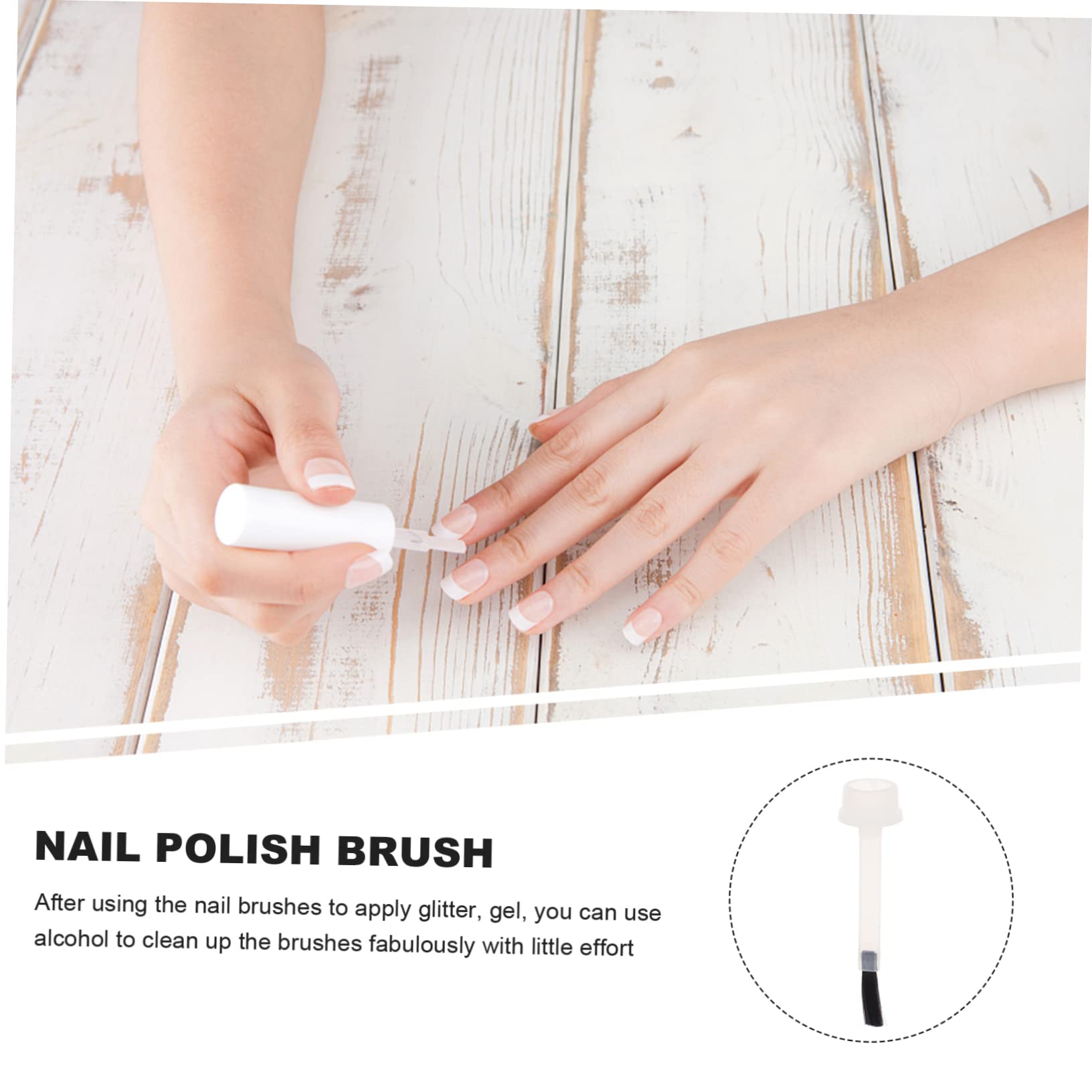 Healeved 200pezzi Pennelli Per Unghie Pennelli Per Gel Per Manicure Professionale e Fai Da Te Per Nail Art Creativo e Facile Da Usare