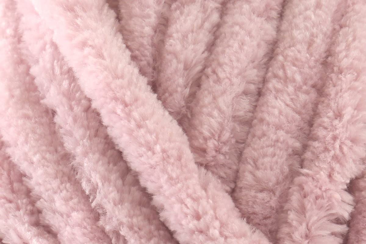 James C Brett Flutterby Huggable Super Chunky Yarn 100% Polyester Chenille Texture for Crochet, Knitting Wool, Baby Toys, Blankets cushions - 250G Ball - Rose (UG3) - Single (1 Ball)