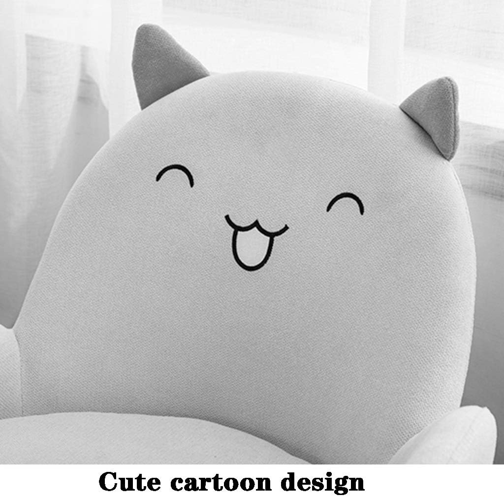 Couch Armchair Cartoons Cute Animal-Shaped Sofa Chair in Boy Bedroom Reading Corner Rest and Entertainment Chairs Birthday Present Load-Bearing 75kg (Color : Green A Size: 556260cm) (Yellow a 55*62