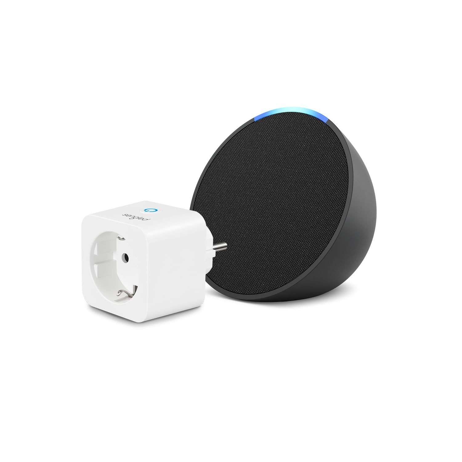 Echo Pop | Antracita + Sengled Smart Plug, compatible con Alexa - Kit de inicio de Hogar digital
