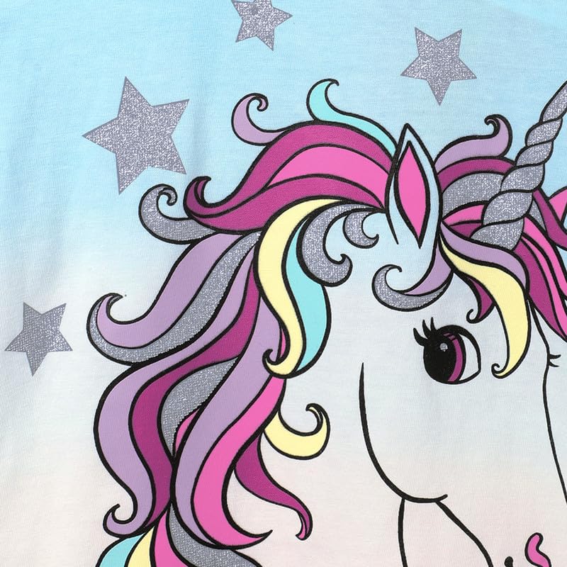 Image of Kidsville Generic Printed Regular Fit Multicolor Cotton Girl's T-Shirt