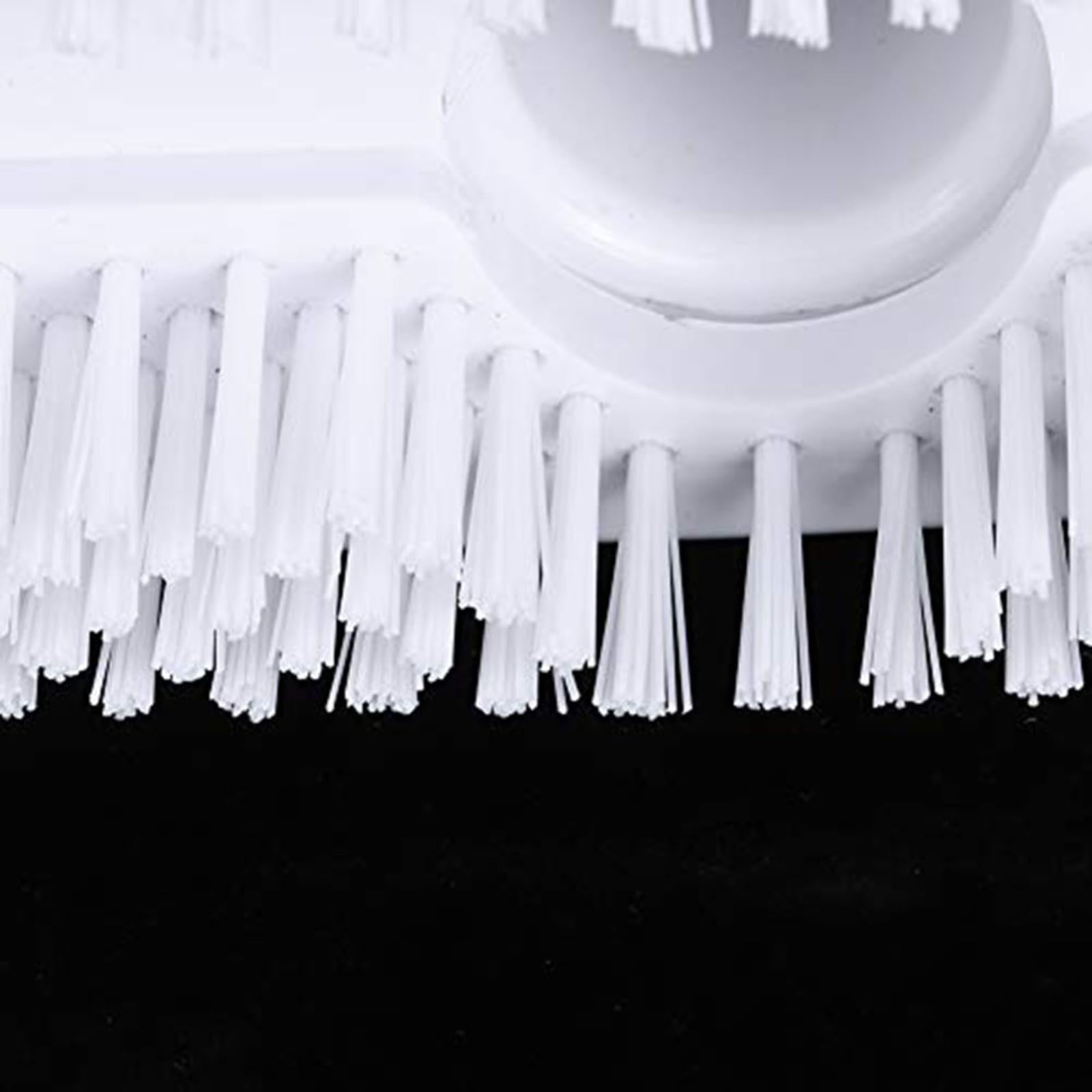 RichVibe Cepillo de limpieza de piscina con succión para piscinas en el suelo y sobre el suelo, ligero de mano para cabezal de vacío con pegamento absorbente, eliminación de escombros, blanco, 18.1 x