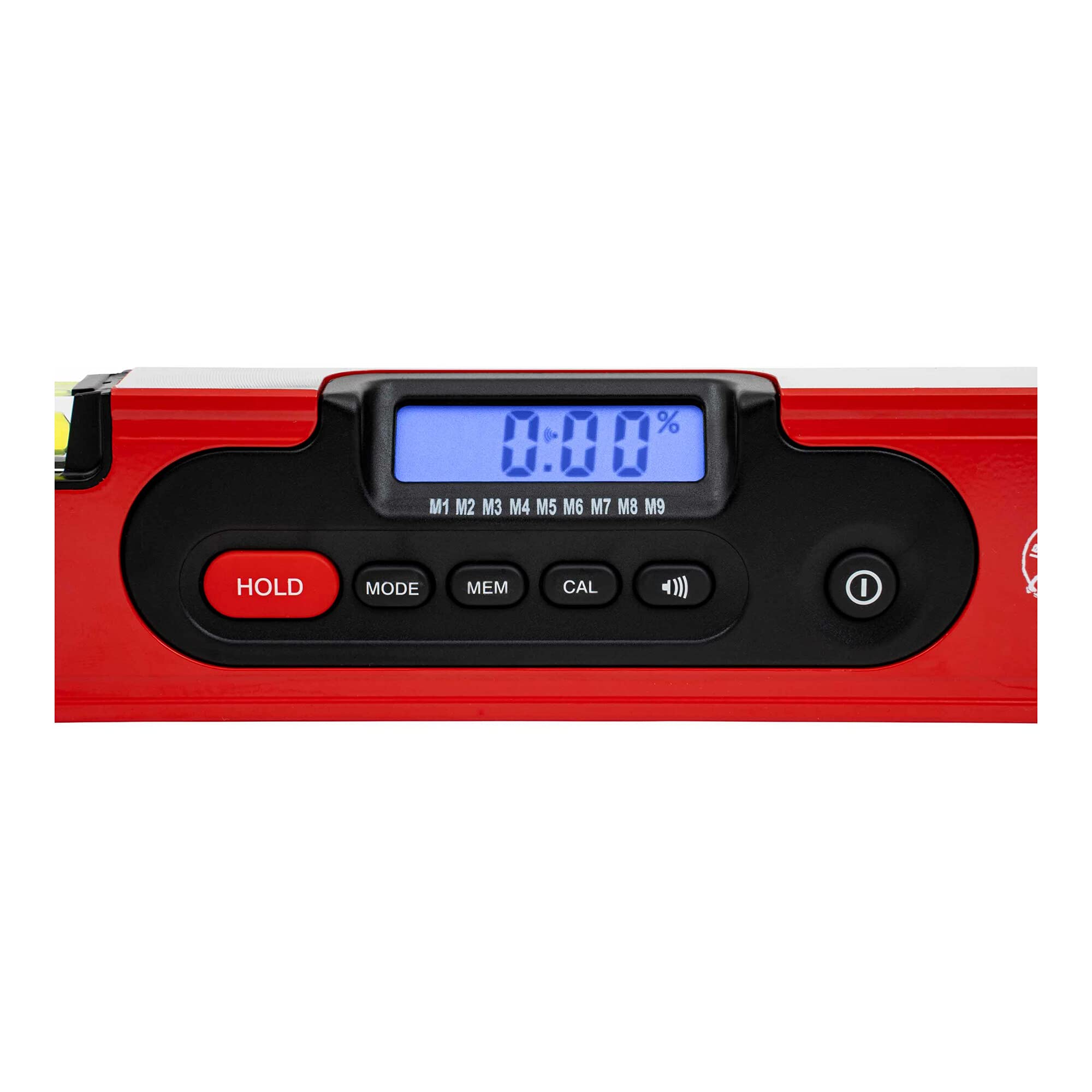 STIER Digitale Wasserwaage, SDW-1200 LCD-Display, ±0,2°, 120 cm, vertikal & horizontal einsetzbar, HOLD-Funktion