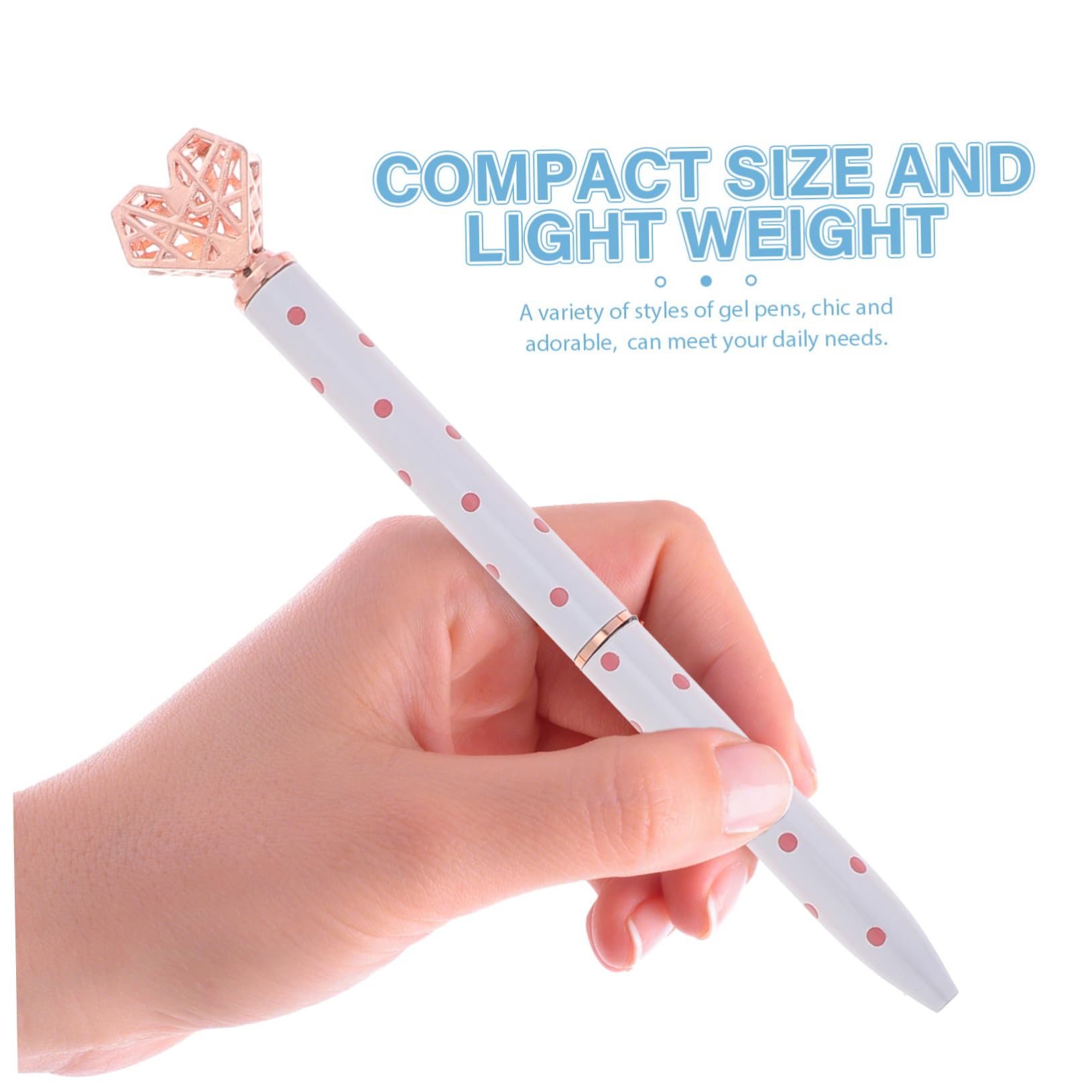 SHINEOFI 15piezas Bolígrafo De Forma De Corazón Pluma Creativa Para Estudiantes Papelería Escolar Para Firmas y Dibujo De Tinta y