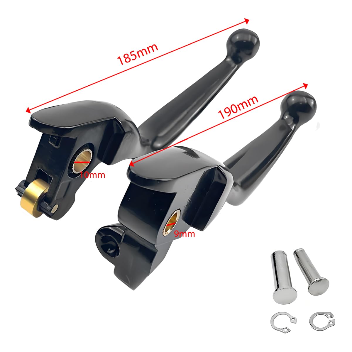 Leviers de Frein d'Embrayage Compatible avec Harley Touring Street Glide FLHX FLX FLT FLHT Road Glide FLTRX 2014-2016 - Safety,Corrosion-Resistant, Black