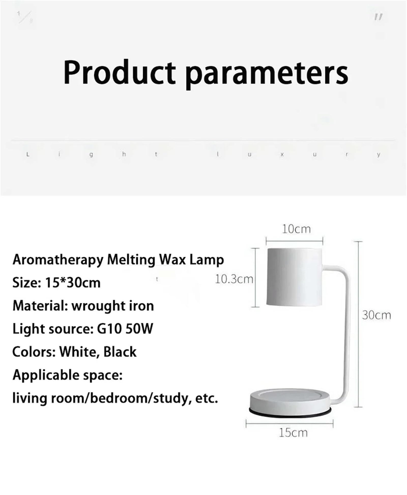 CELOTUS Nuova moderna lampada a candela calda, bruciatore di cera in metallo retrò, lampada a cera fusa, lampada a candela, semplice lampada da scrivania, lampada per aromaterapia, regalo per mamma,