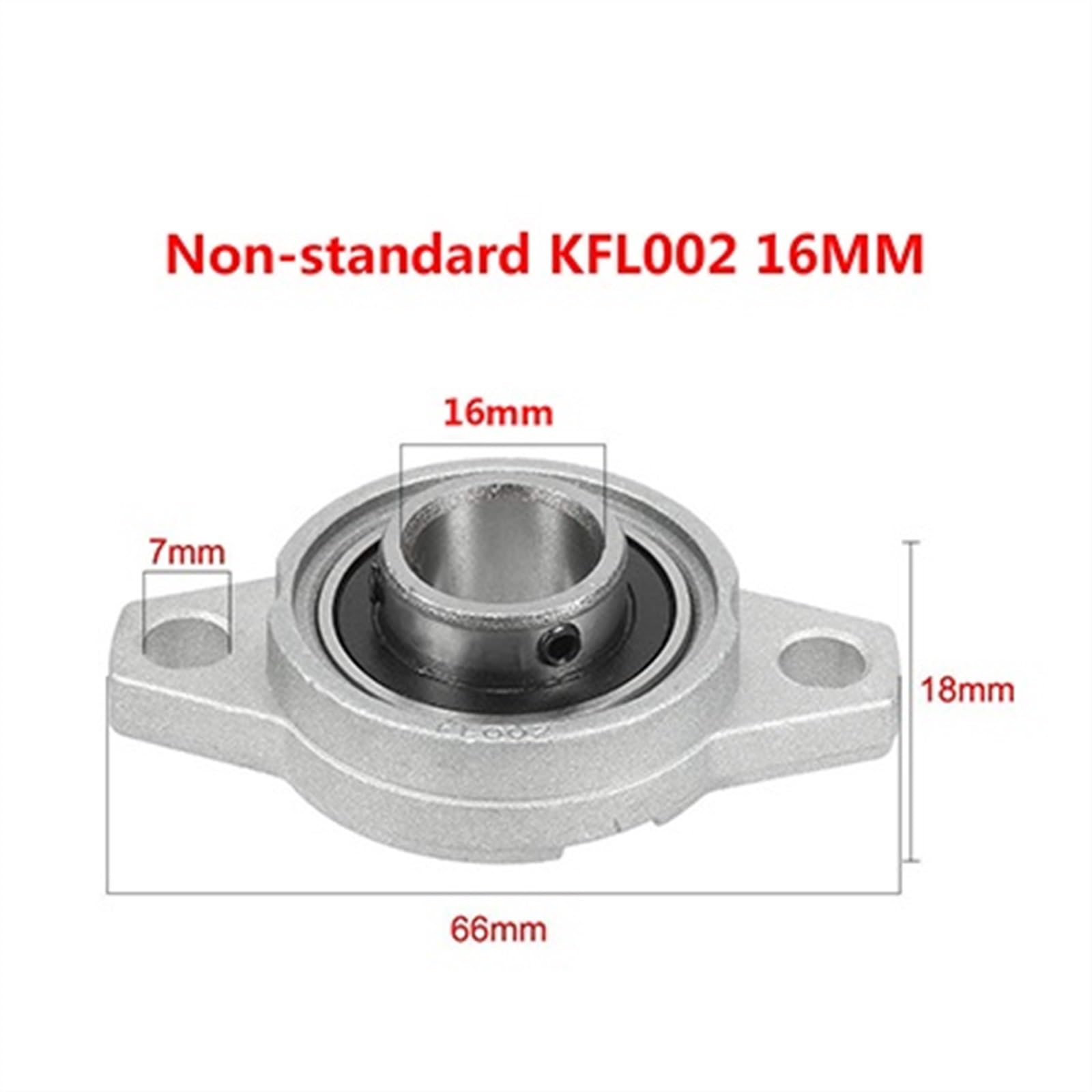 4/10 Stück KFL001 KFL004 KFL005 KFL000 KFL08 kfl08 8 mm 12 mm Stehlager Zinklegierung Einsatz Linearlagerwelle (KFL002 16 mm, 10 Stück)