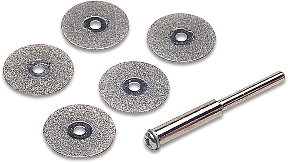 Disques diamantés DIB-226.00 avec mandrin pour mini meuleuse outil rotatif Lot de 5